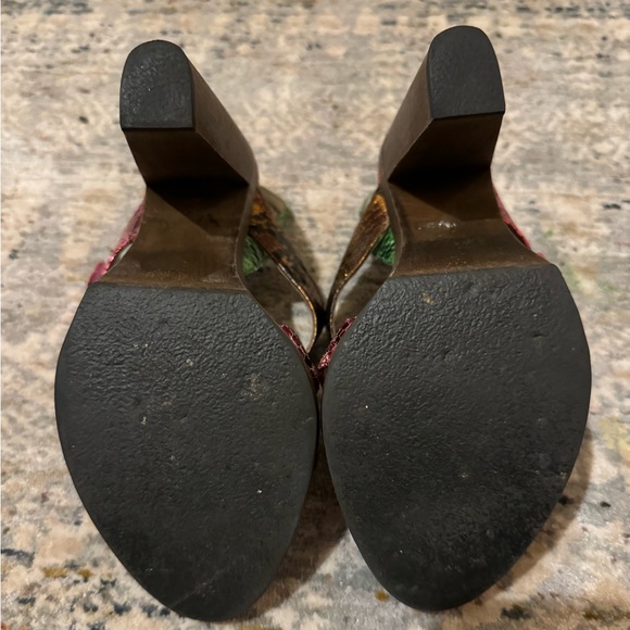 Colorful metallic python sandals - Picture 6 of 9